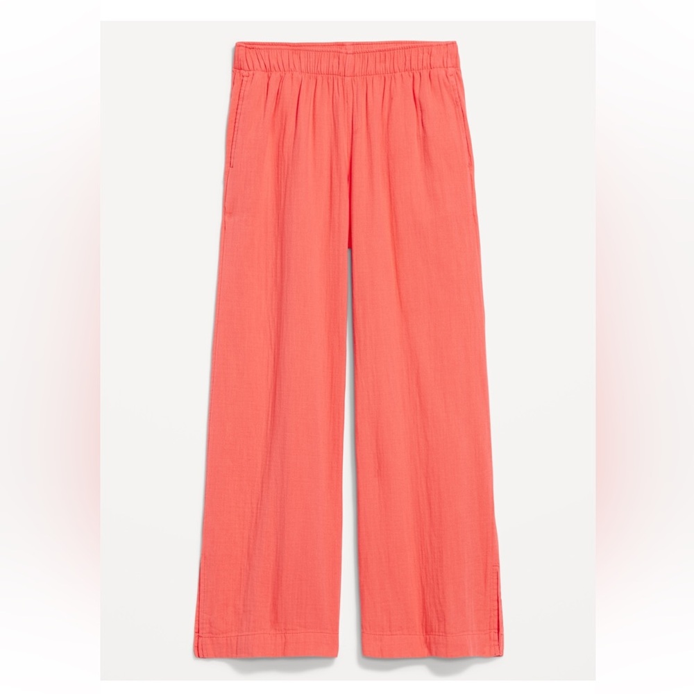 Women's Coral Wide-Leg Pants